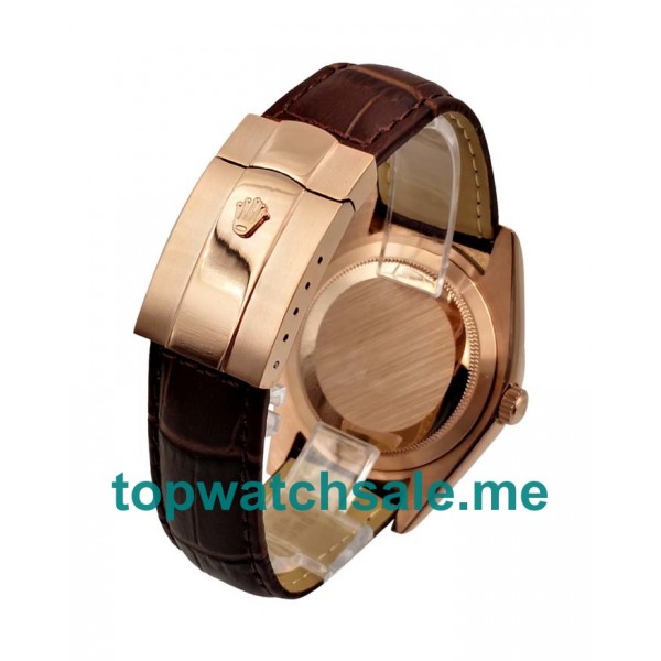 UK Best Quality Rolex Sky-Dweller 326135 Fake Watches With Brown Dials For Sale