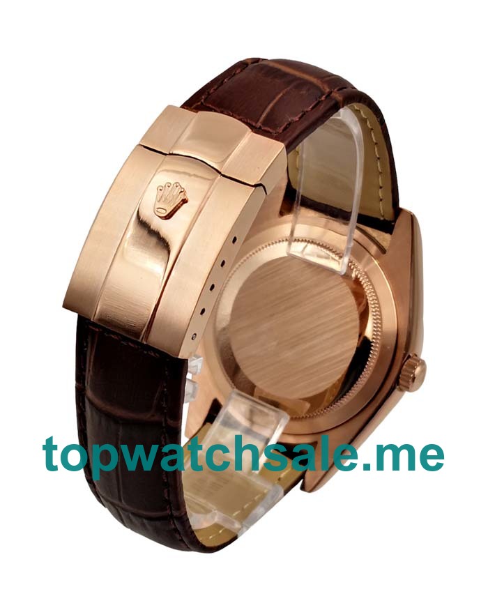UK Best Quality Rolex Sky-Dweller 326135 Fake Watches With Brown Dials For Sale