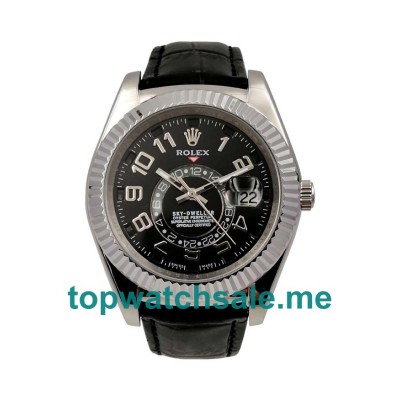 UK 42MM Black Dials Rolex Sky-Dweller 326139 Replica Watches