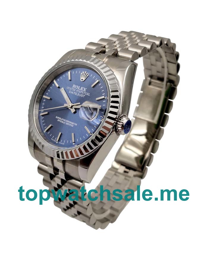 UK 36MM Blue Dials Rolex Datejust 126234 Replica Watches