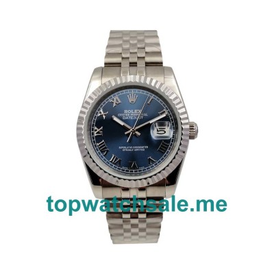 UK 36MM Blue Dials Rolex Datejust 116234 Replica Watches