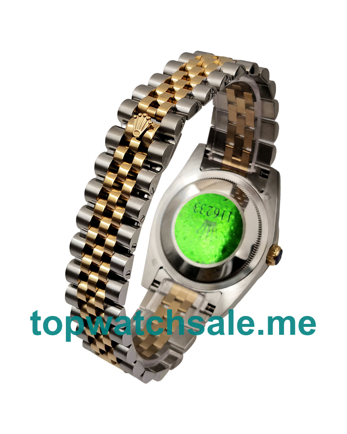 UK 36MM Champagne Dials Rolex Datejust 16233 Replica Watches