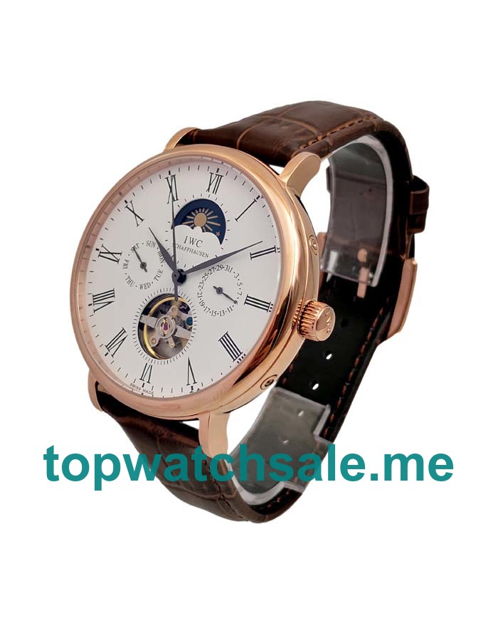 UK 46MM White Dials IWC Portofino 171739 Replica Watches