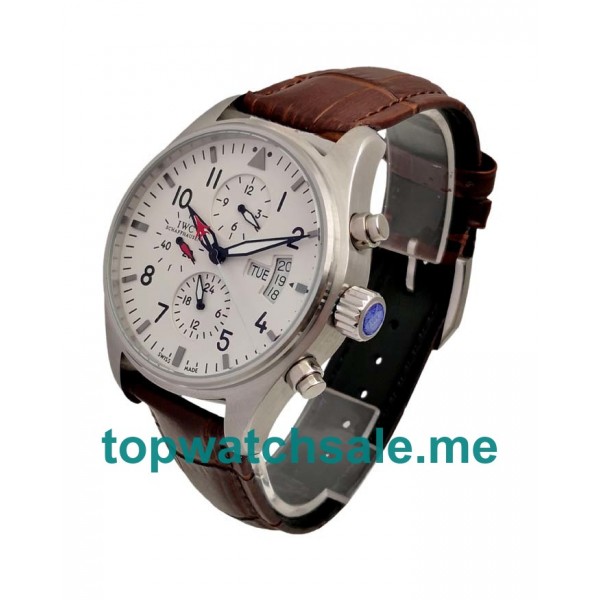 UK 43MM White Dials IWC Pilots IW377701 Replica Watches