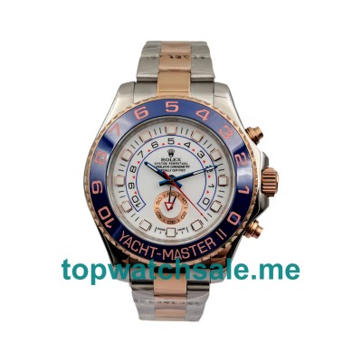 UK 44MM White Dials Replica Rolex Yacht-Master II 116681 Watches