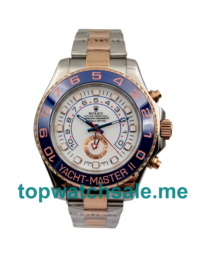 UK 44MM White Dials Replica Rolex Yacht-Master II 116681 Watches
