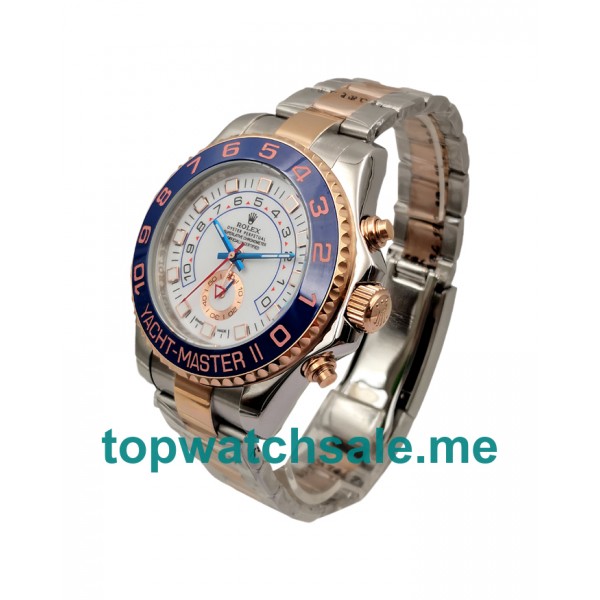 UK 44MM White Dials Replica Rolex Yacht-Master II 116681 Watches