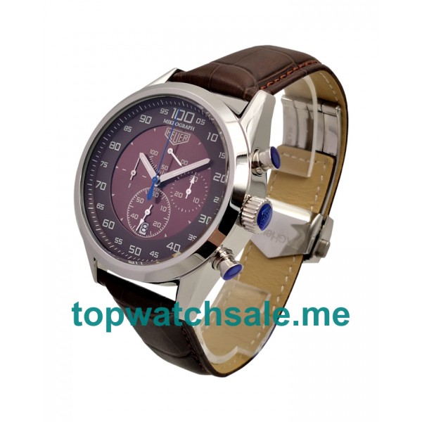 UK 44MM Replica TAG Heuer Monaco 170952 Coffee Dials Watches