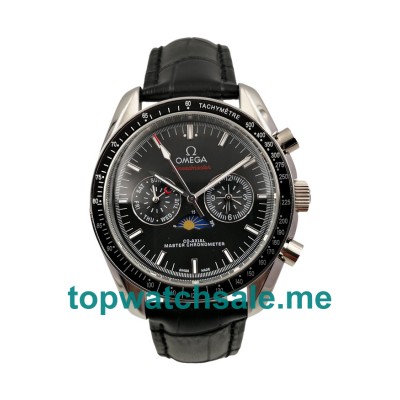 UK 40MM Black Dials Omega Speedmaster Replica Moonwatches 304.33.44.52.01.001