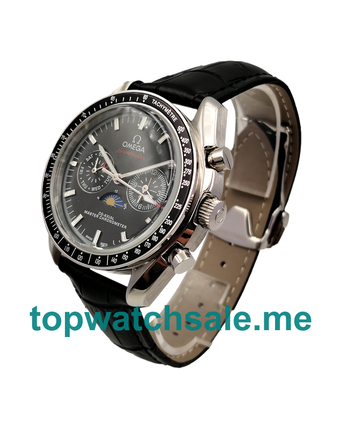 UK 40MM Black Dials Omega Speedmaster Replica Moonwatches 304.33.44.52.01.001