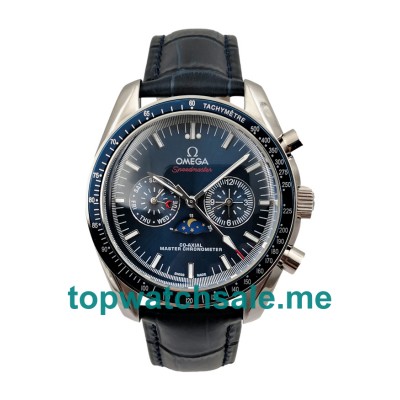 UK 40MM Blue Dials Omega Speedmaster Replica Moonwatches 304.33.44.52.03.001