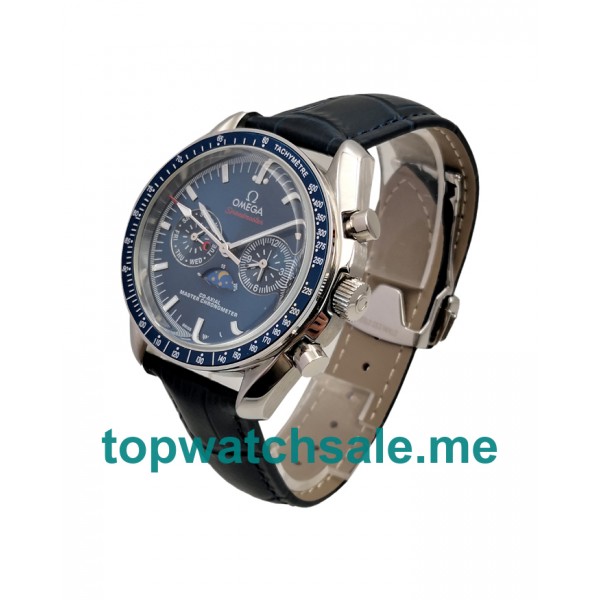 UK 40MM Blue Dials Omega Speedmaster Replica Moonwatches 304.33.44.52.03.001