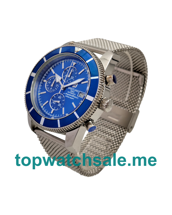 UK Top Quality Fake Breitling Superocean Heritage A13320 With Blue Dials For Men