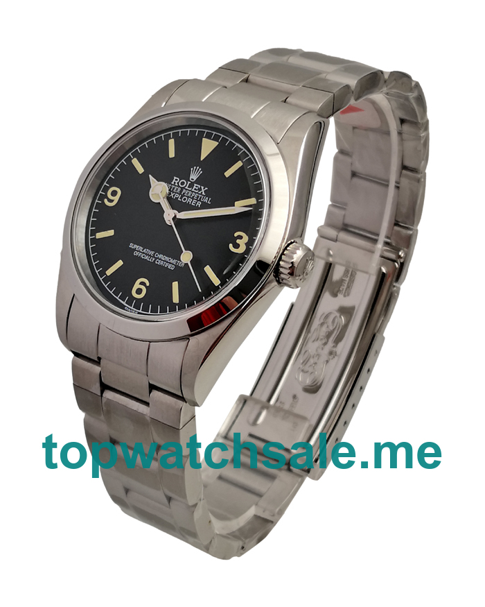 UK 36MM Black Dials Rolex Explorer 6610 Replica Watches