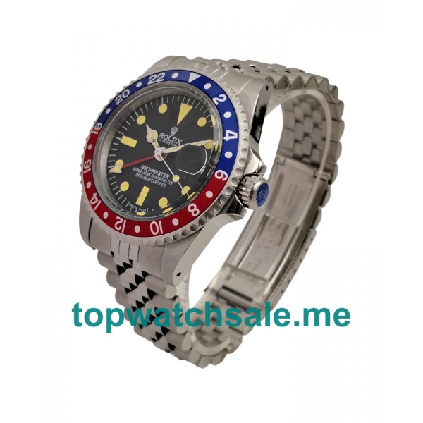 UK 40MM Black Dials Rolex GMT-Master 16750 Replica Watches