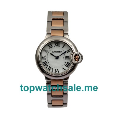 UK 26MM White Dials Cartier Ballon Bleu W6920034 Replica Watches