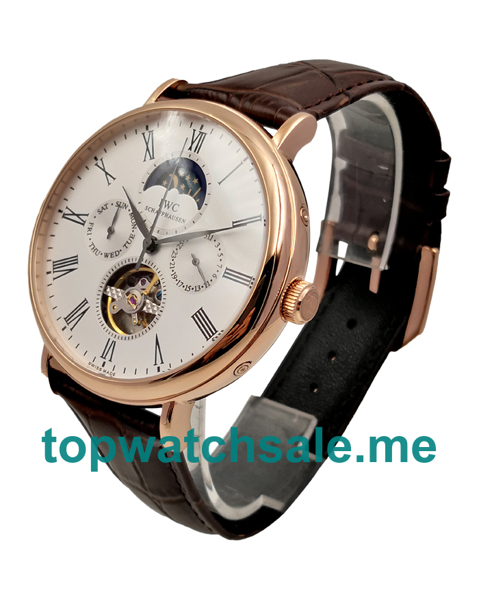 UK 46MM White Dials IWC Portofino 171290 Replica Watches