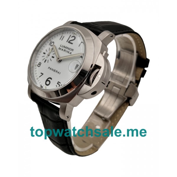 UK 49MM White Dials Panerai Luminor Marina PAM00049 Replica Watches