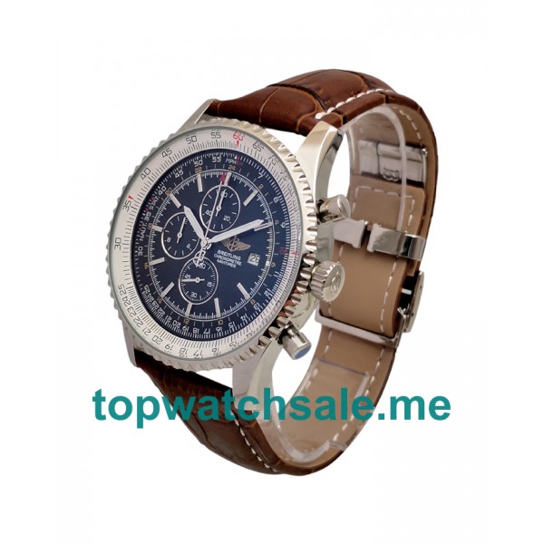 UK 46MM Black Dials Breitling Navitimer World A24322 Replica Watches