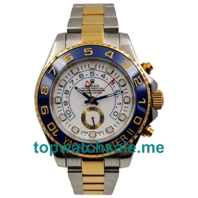 UK 44MM White Dials Rolex Yacht-Master II 116681 Replica Watches