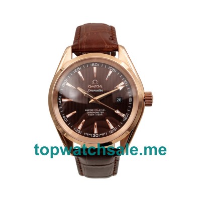 UK 42MM Coffee Dials Omega Seamaster Aqua Terra 231.53.39.21.06.001 Replica Watches