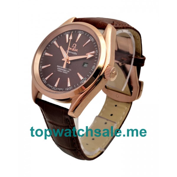 UK 42MM Coffee Dials Omega Seamaster Aqua Terra 231.53.39.21.06.001 Replica Watches