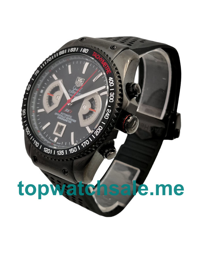 UK 43MM Black Dials TAG Heuer Grand Carrera CAV518B.FT6016 Replica Watches