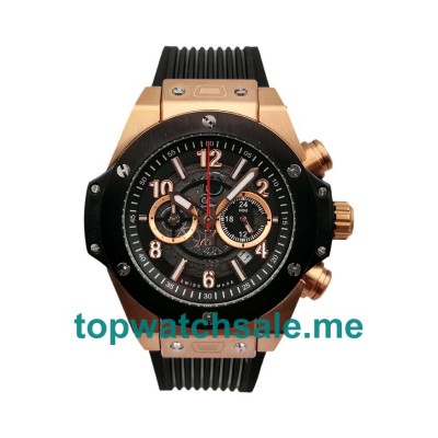 UK 44MM Rose Gold And Ceramic Replica Hublot Big Bang 411.OM.1180.RX Watches