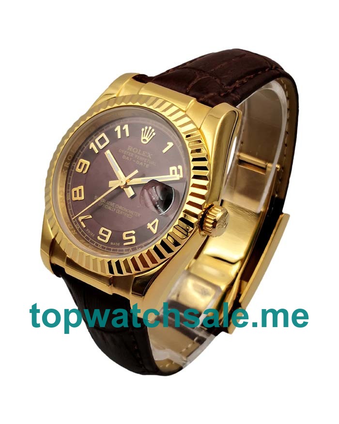 UK 36MM Coffee Dials Rolex Datejust 116238 Replica Watches