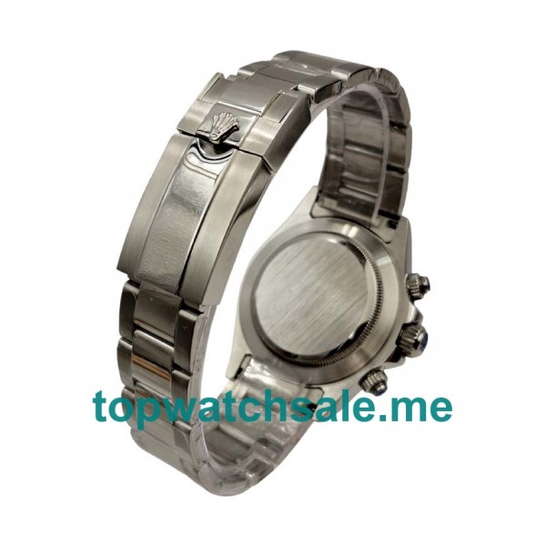 UK 40 MM Cheap Rolex Daytona 116520 Replica Watches With Black Dials For Men