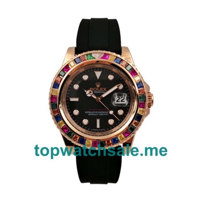 UK 42MM Black Dials Rolex Yacht-Master 116655 Replica Watches