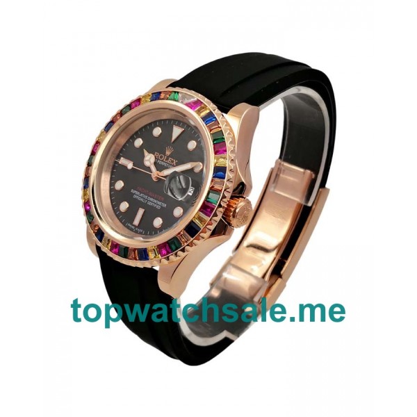 UK 42MM Black Dials Rolex Yacht-Master 116655 Replica Watches