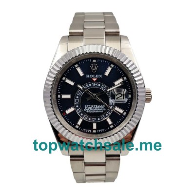 UK 42MM Black Dials Rolex Sky-Dweller 326934 Replica Watches