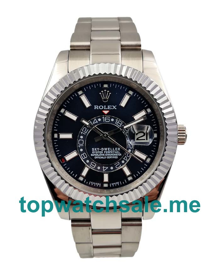UK 42MM Black Dials Rolex Sky-Dweller 326934 Replica Watches