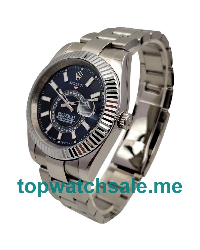 UK 42MM Black Dials Rolex Sky-Dweller 326934 Replica Watches